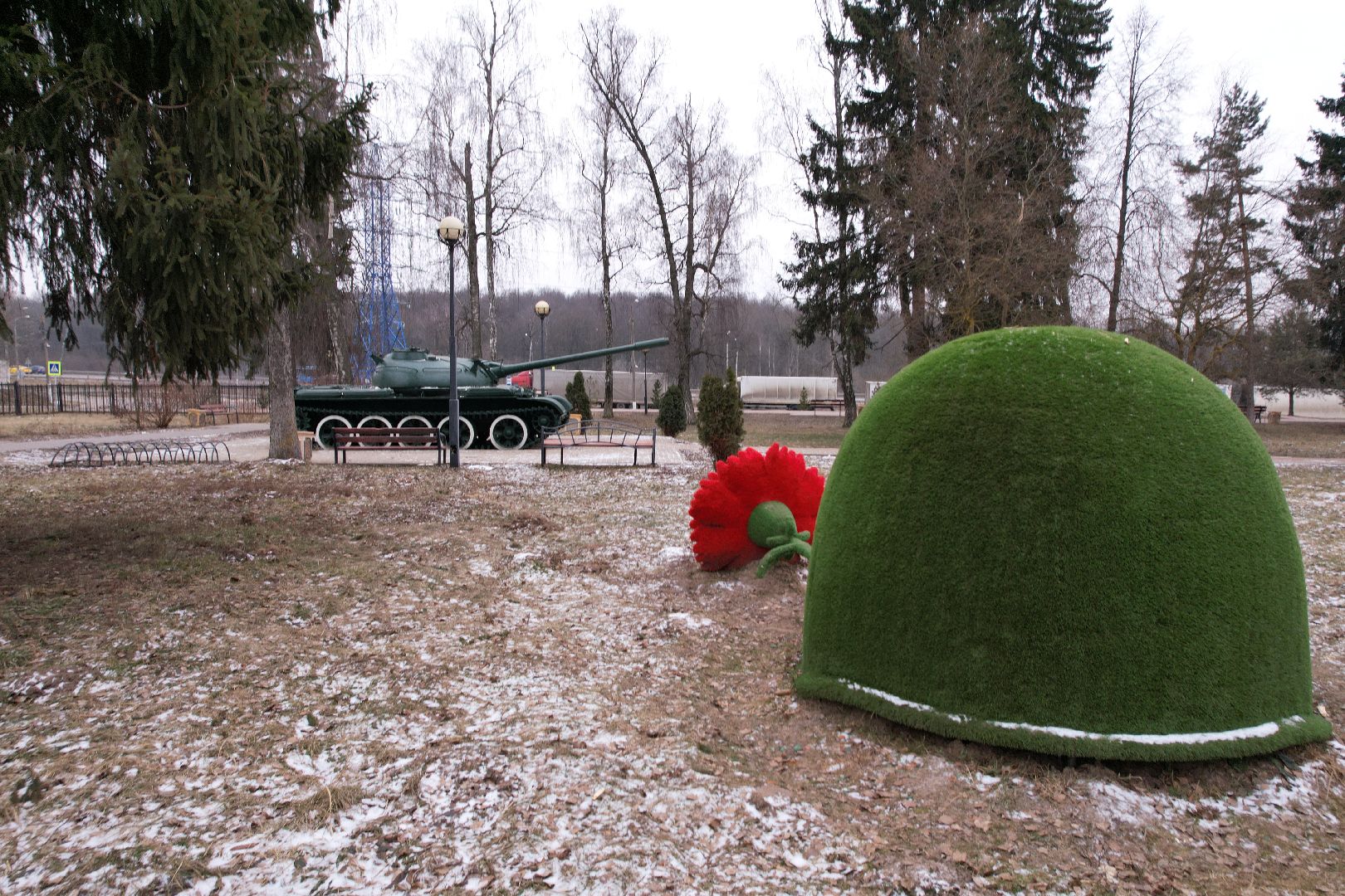 видео с коптера, подольск, памятник Талалихину,