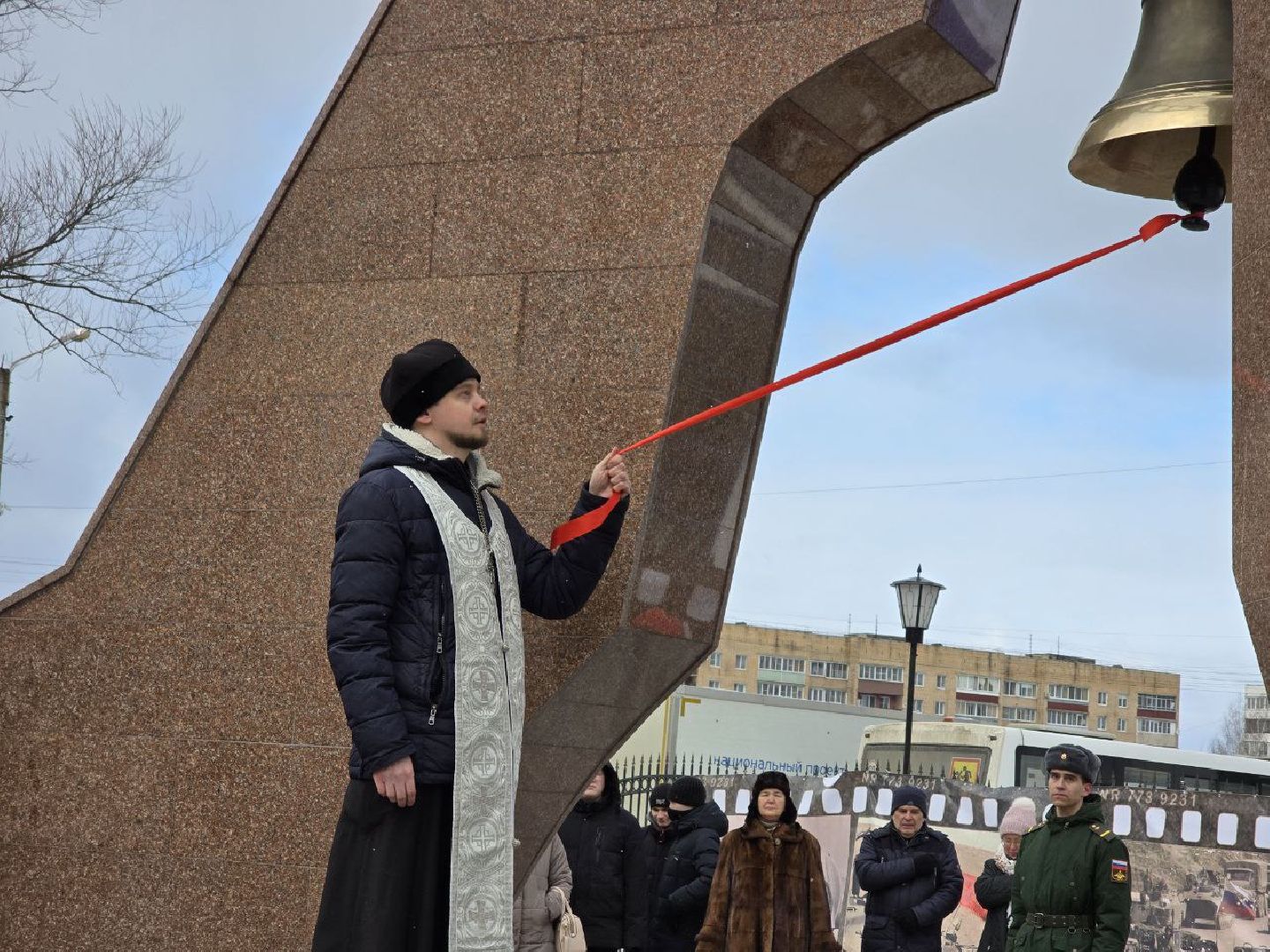 можайск, можайский муниципальный округ, открытие памятника, ветераны боевых действий, сво, общество, подмосковье,