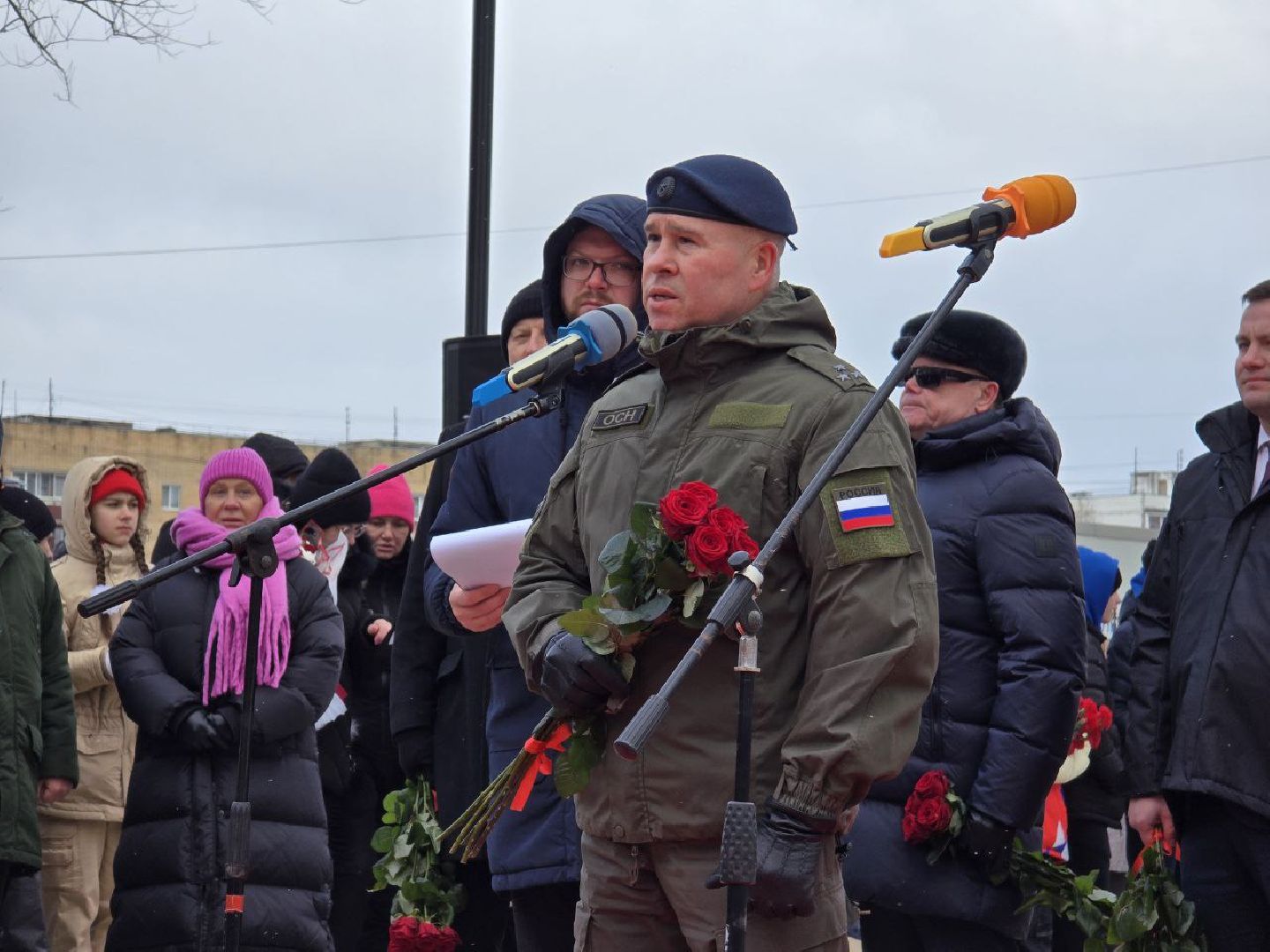 можайск, можайский муниципальный округ, открытие памятника, ветераны боевых действий, сво, общество, подмосковье,