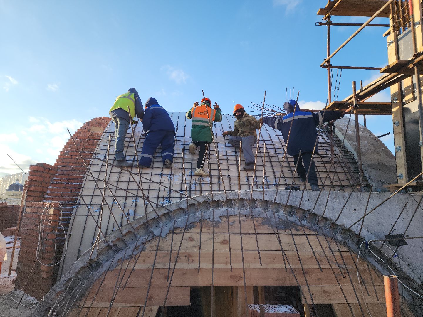 Подольск, Никольский храм, строительство, вертикалки,