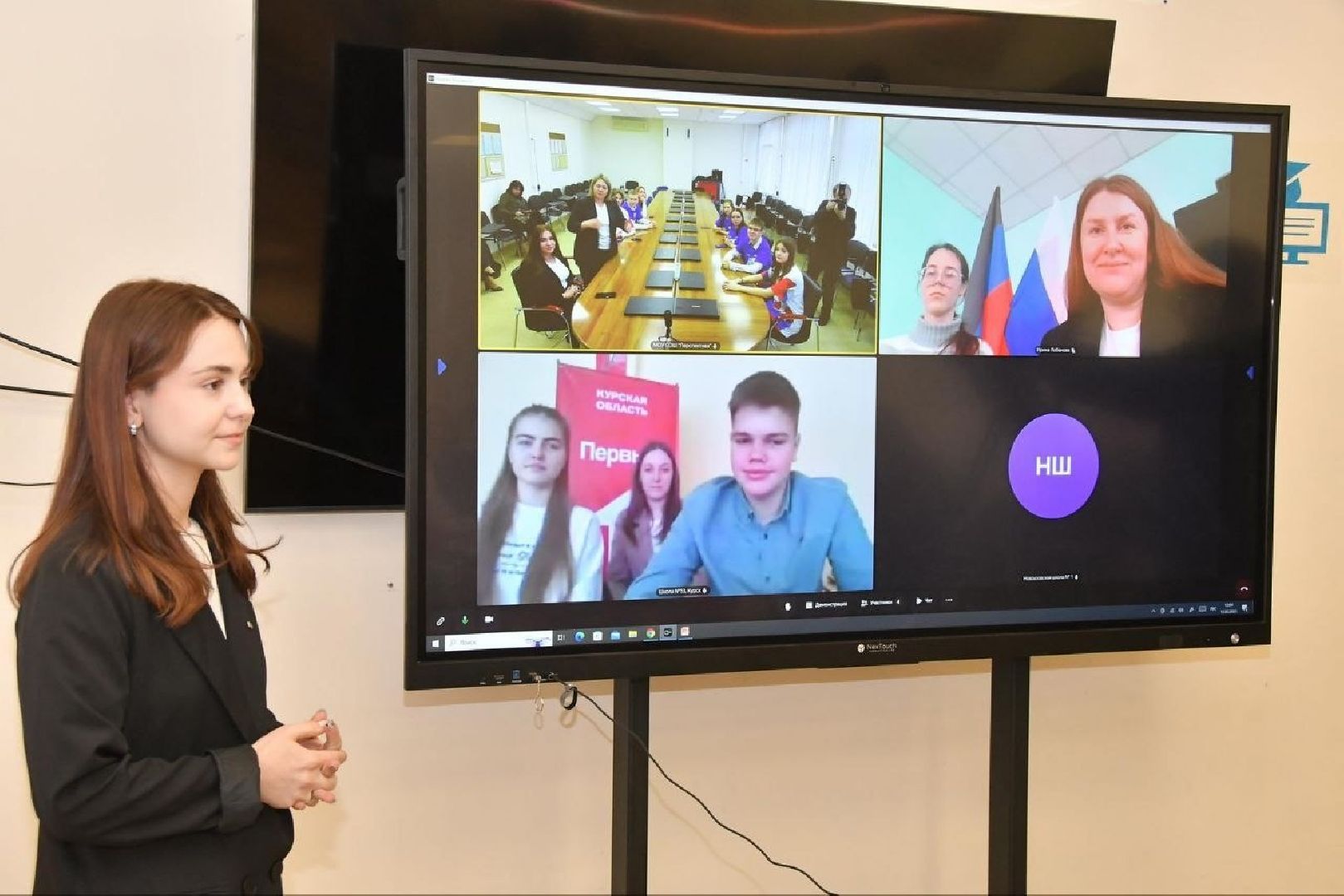 телемост Власиха Курск, школа Перспектива Власиха, волонтеры Перспектива, школы побратимы, Власиха Перспектива, вертикалки,