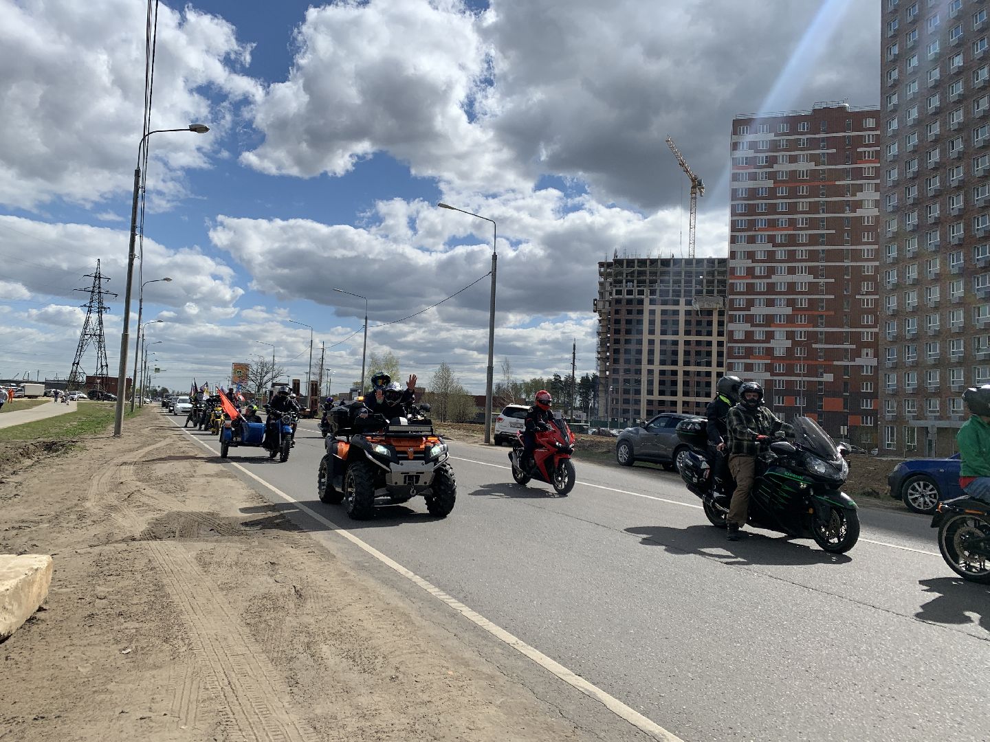 Балашиха, Подмосковье, мотосезон, субботники, Ночные волки