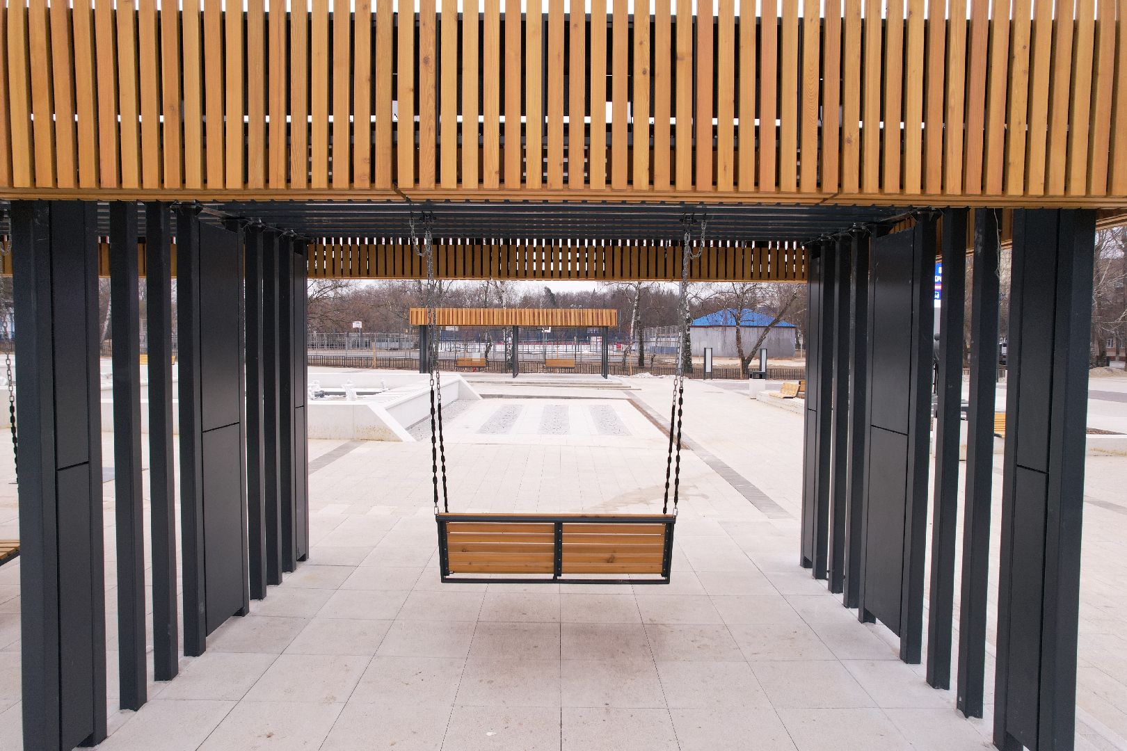 видео с коптера, воскресенск, ледовый дворец химик, благоустройство,