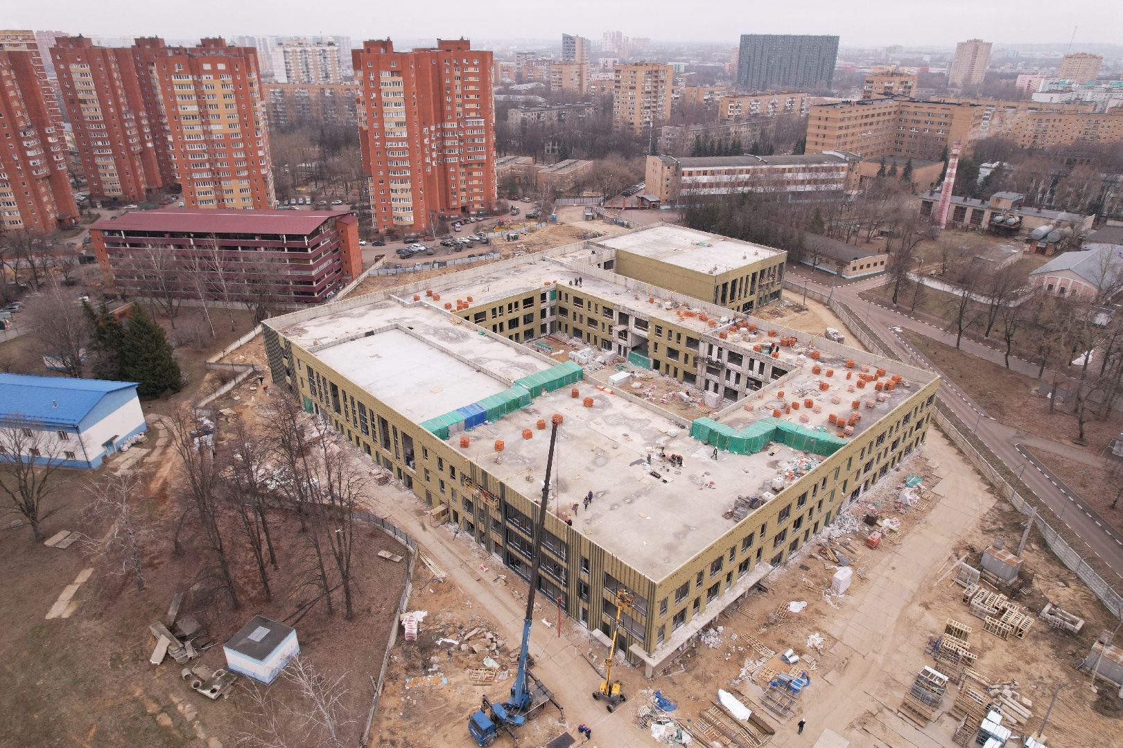 видео с коптера, люберцы, школа, жулебино парк, строительство,