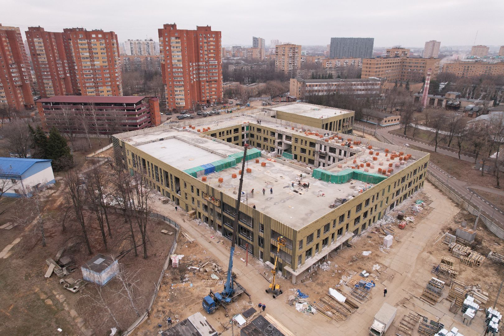видео с коптера, люберцы, школа, жулебино парк, строительство,