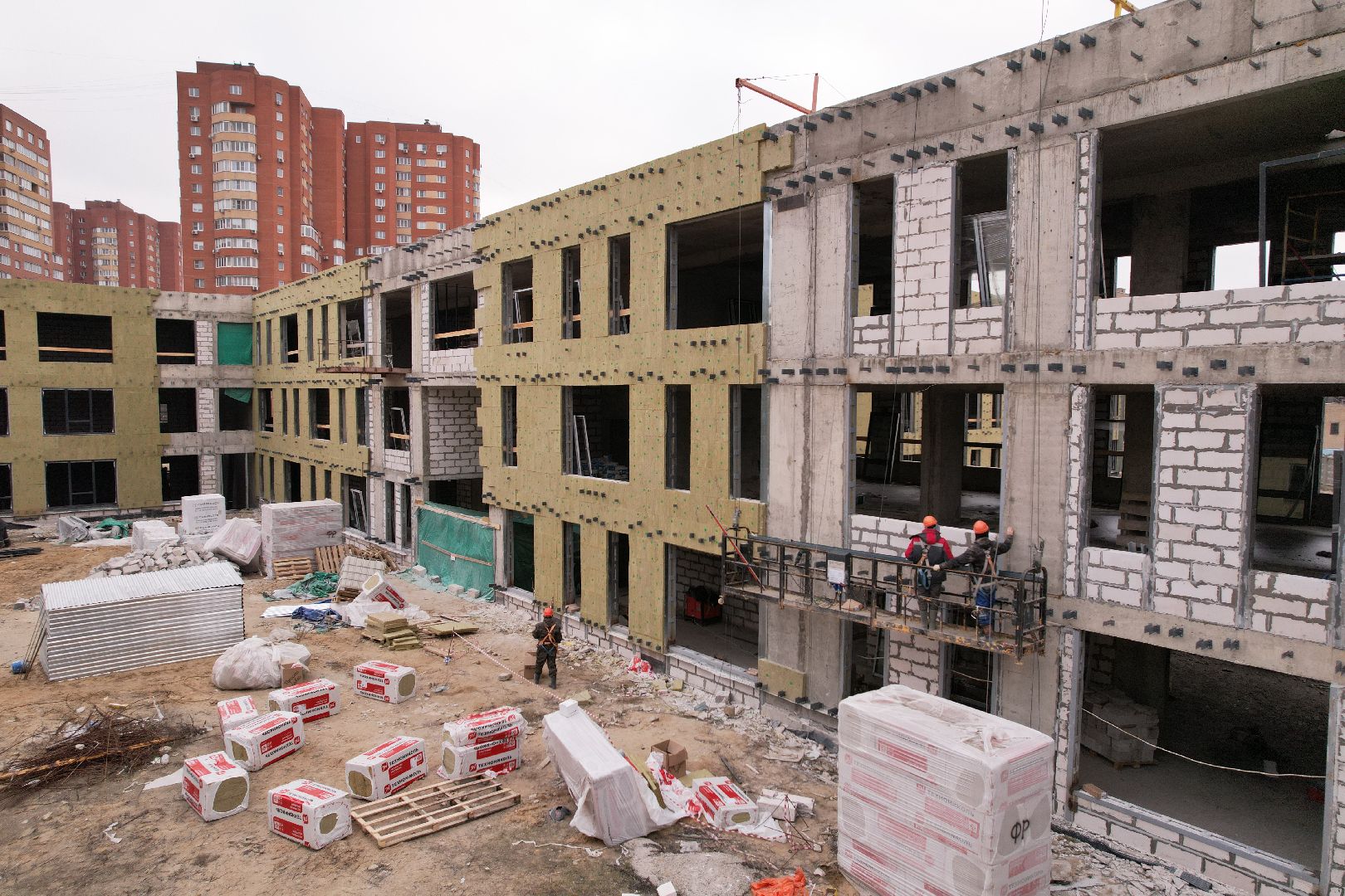 видео с коптера, люберцы, школа, жулебино парк, строительство,