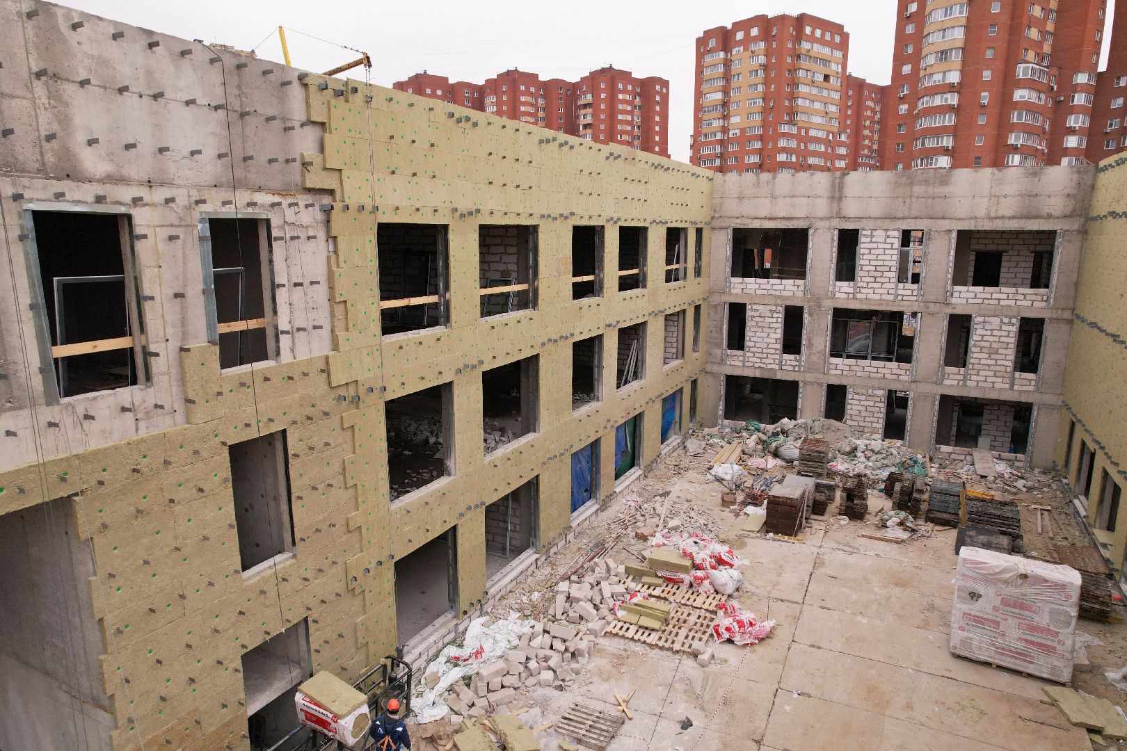 видео с коптера, люберцы, школа, жулебино парк, строительство,