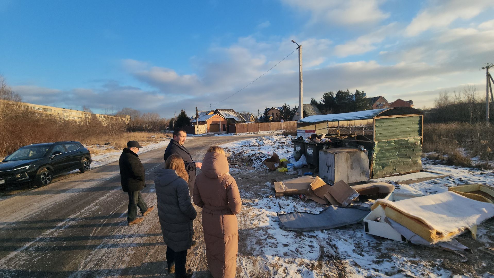 Люберцы, глава городского округа люберцы владимир волков, выездная администиация, контейнерная площадка,
