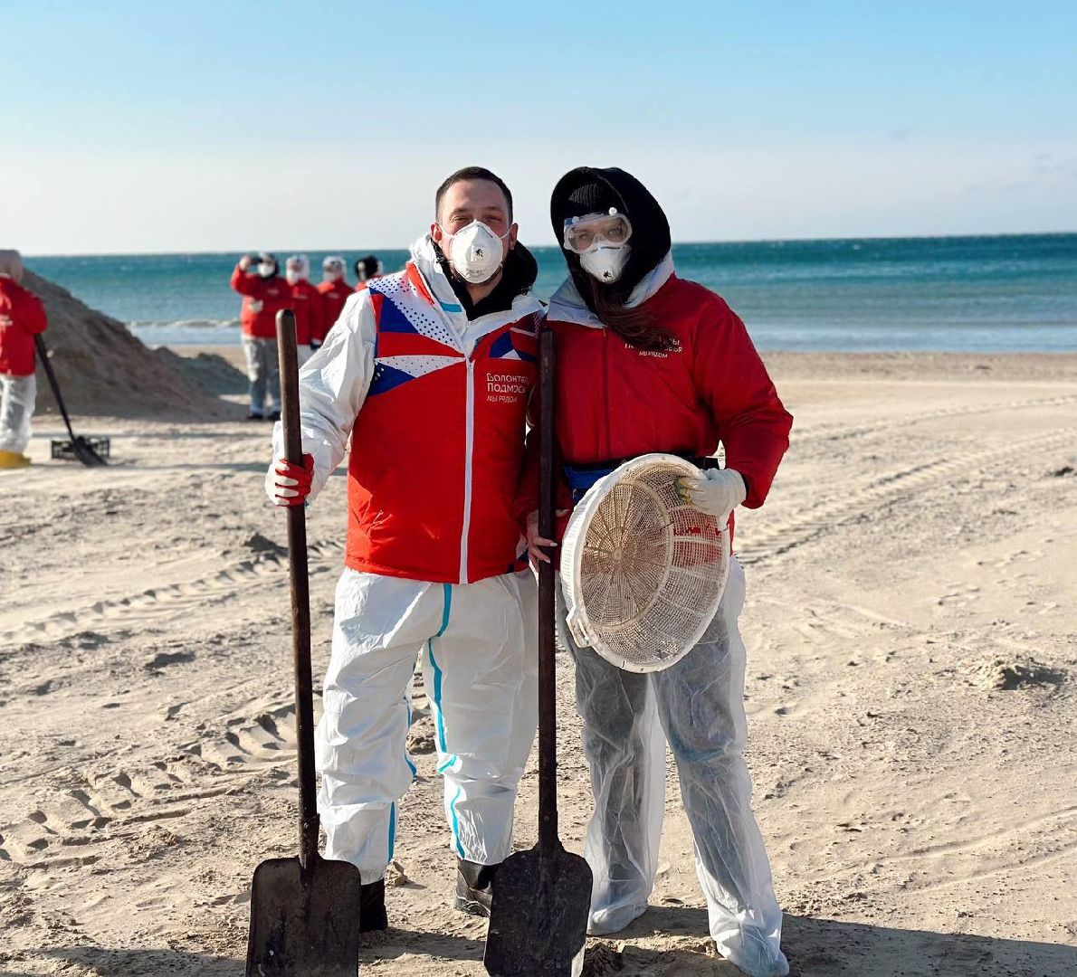 можайск, можайский муниципальный округ, подмосковье, волонтеры подмосковья, черноморское побережье, разлив мазута, анапа,