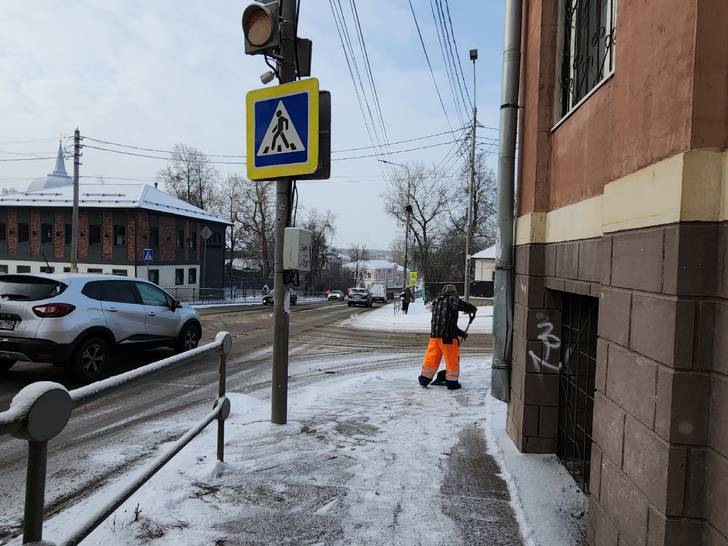 серпухов, Подмосковье, Уборка снега,