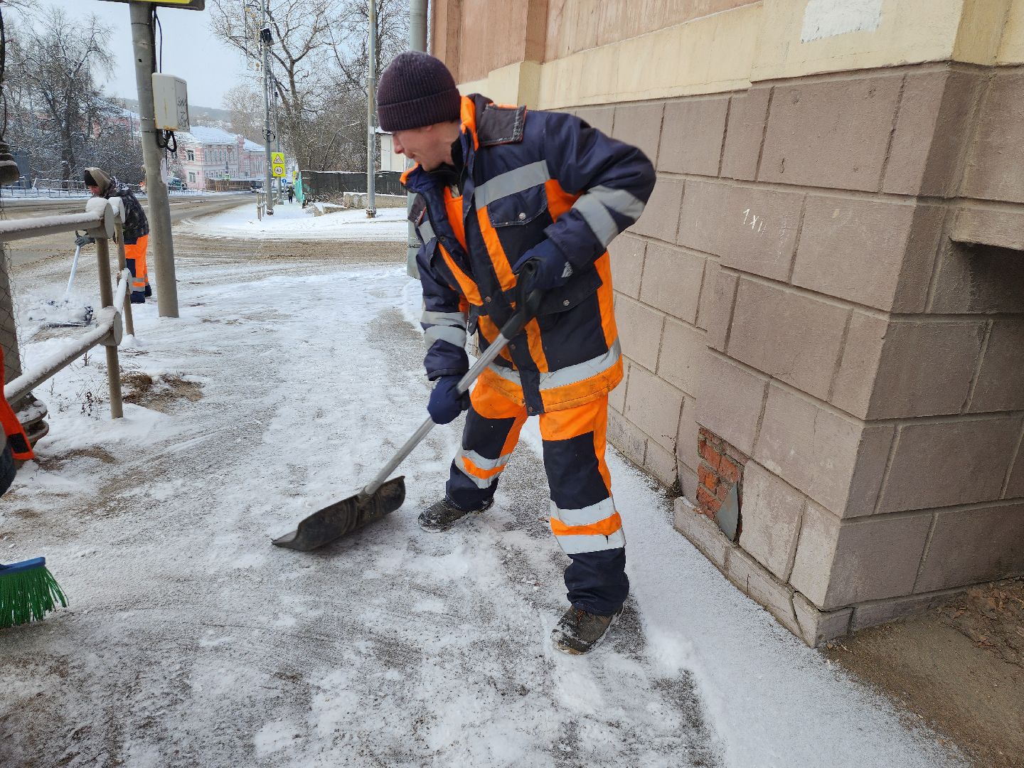 серпухов, Подмосковье, Уборка снега,