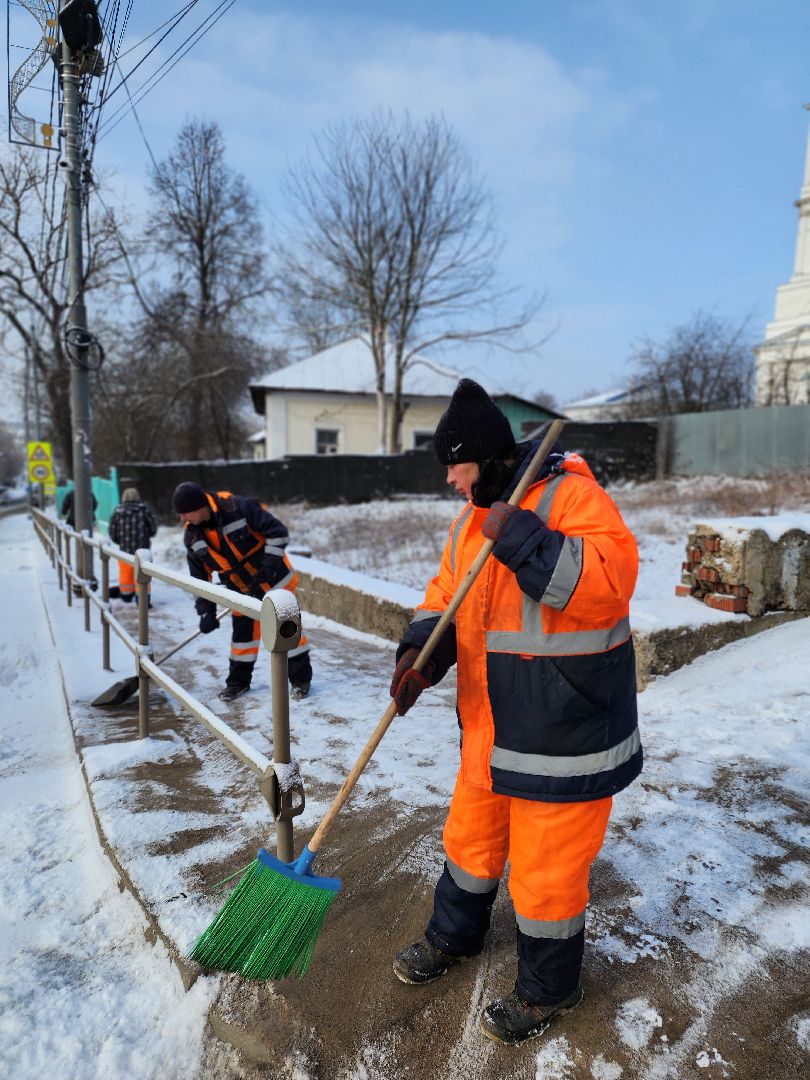 серпухов, Подмосковье, Уборка снега,