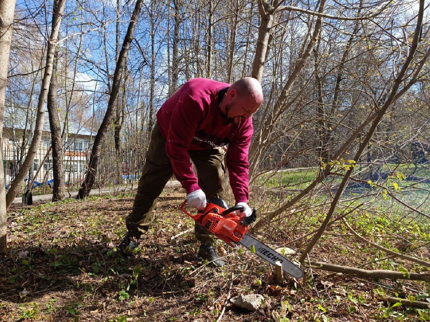 Можайск, Можайский городской округ, Подмосковье, субботник, областной субботник, жители, уборка территории
