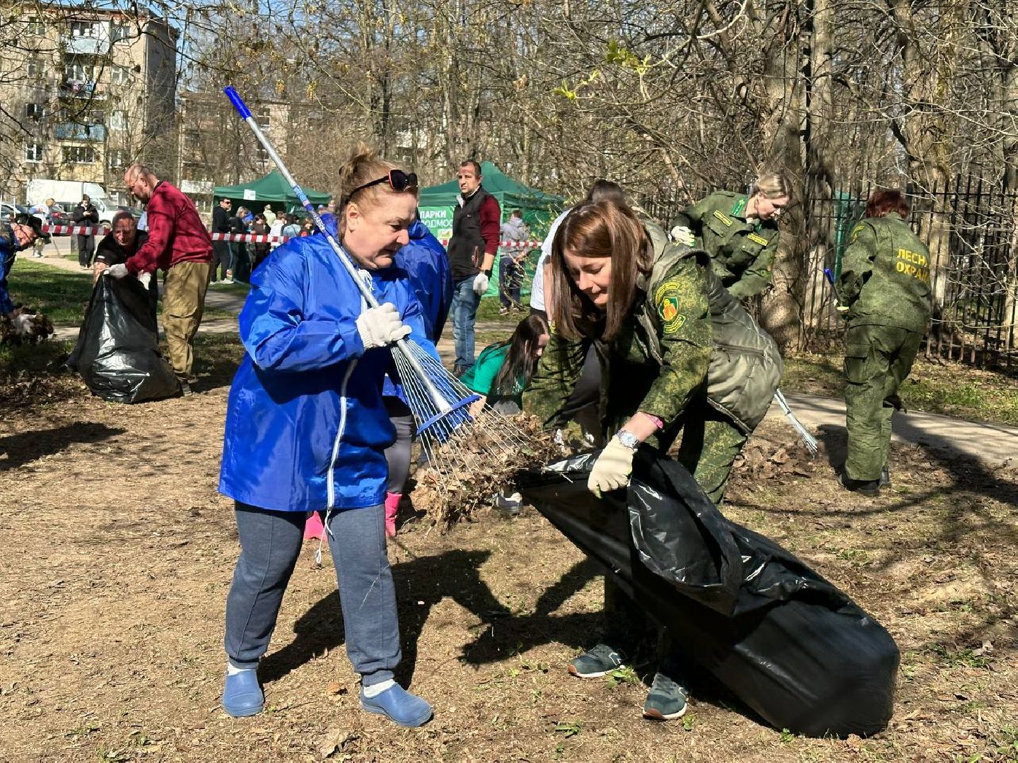 Можайск, Можайский городской округ, Подмосковье, субботник, Единая Россия, партия, жители, уборка территории
