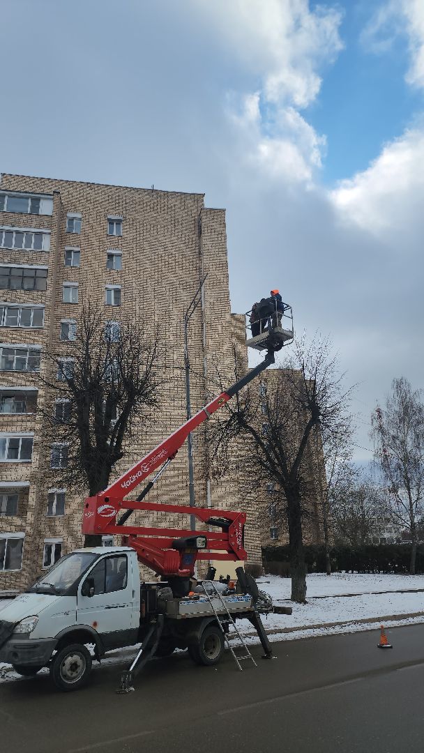 Руза, замена фонарей, освещение улиц, рузский округ, благоустройство,