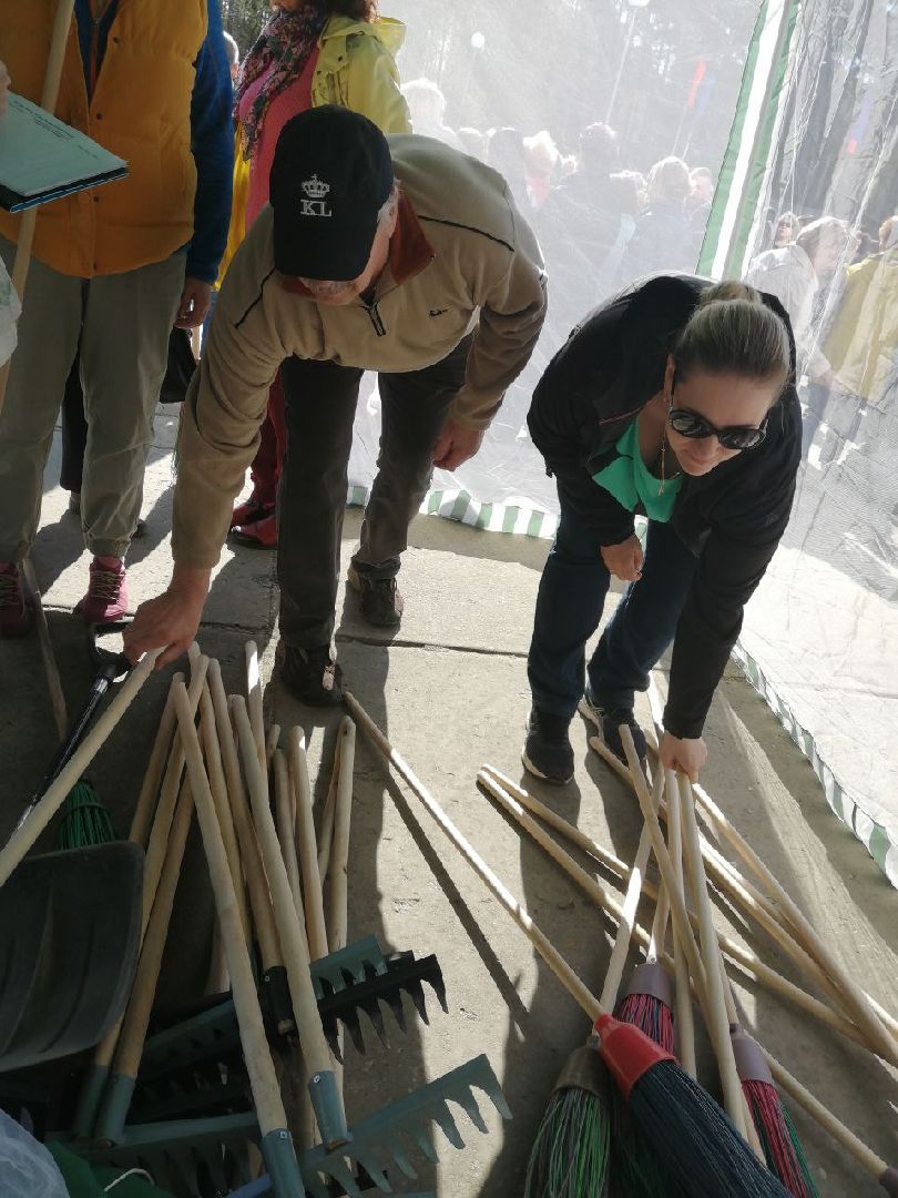 субботник, общеобластной субботник, Протвино, инвентарь, порядок