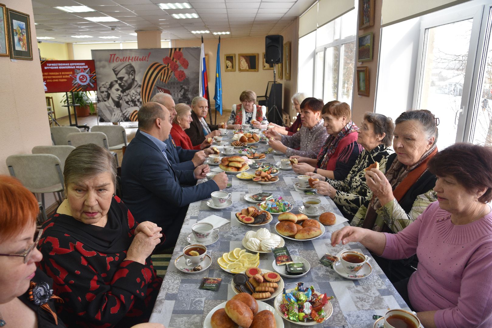 лотошинская библиотека, лотошино, 80 - летие победы, ветераны,
