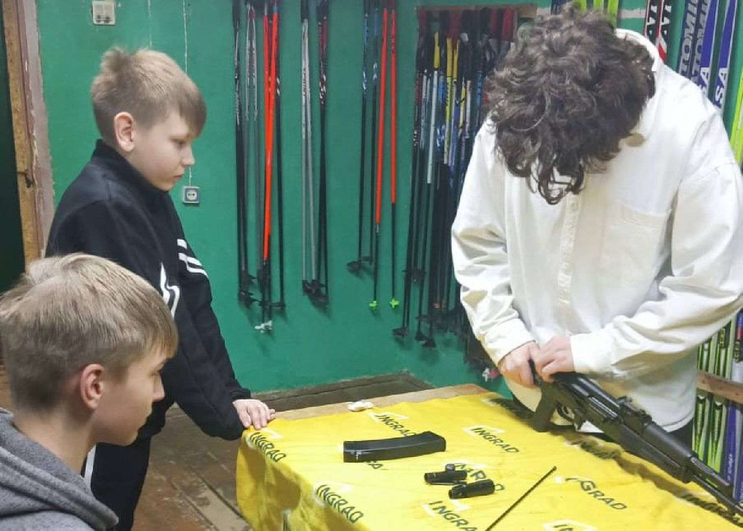 Дети, мастер-класс, автомат калашникова, Истра,