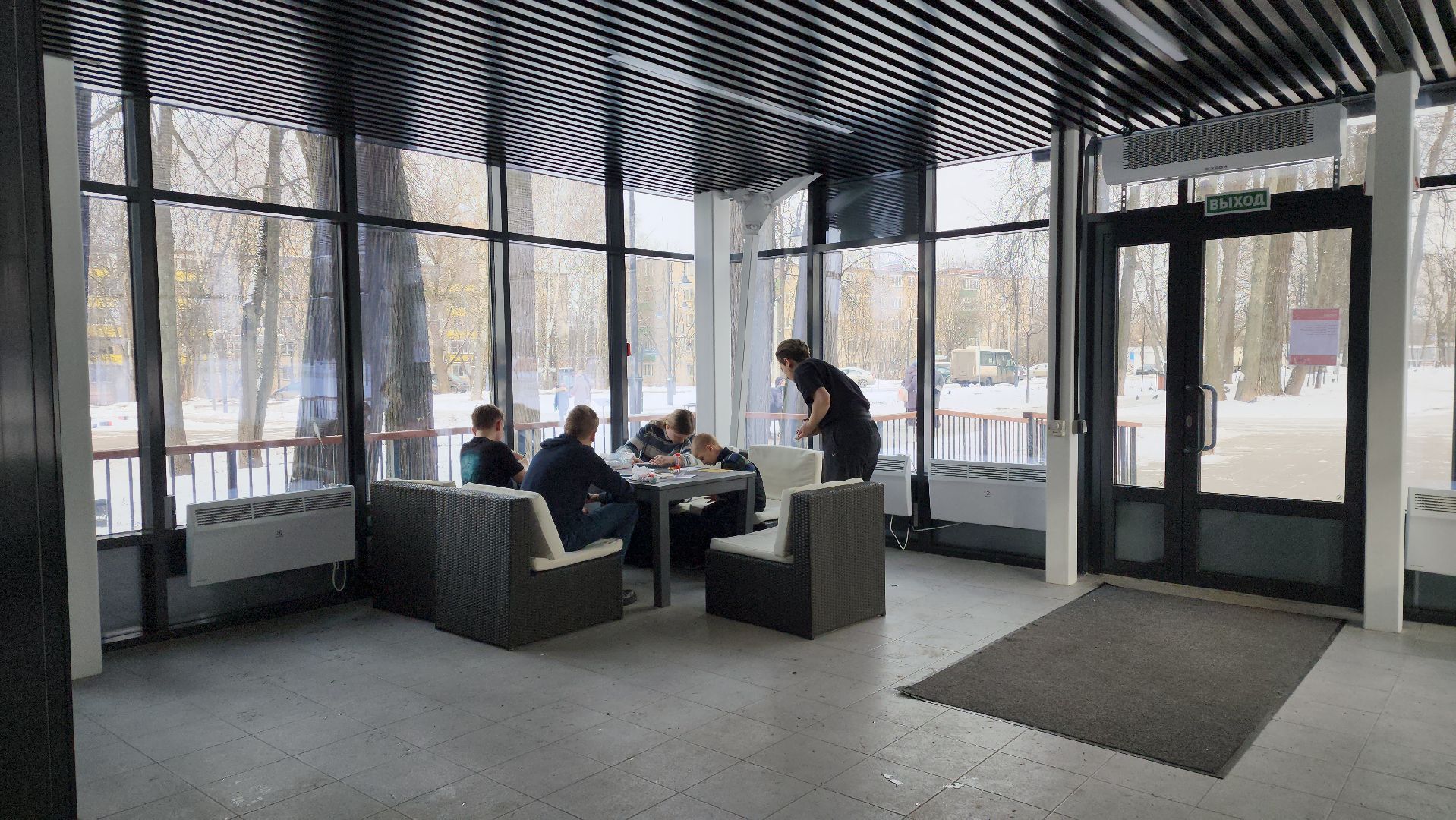 23 февраля, Парк Киово, открытка, вертикалки