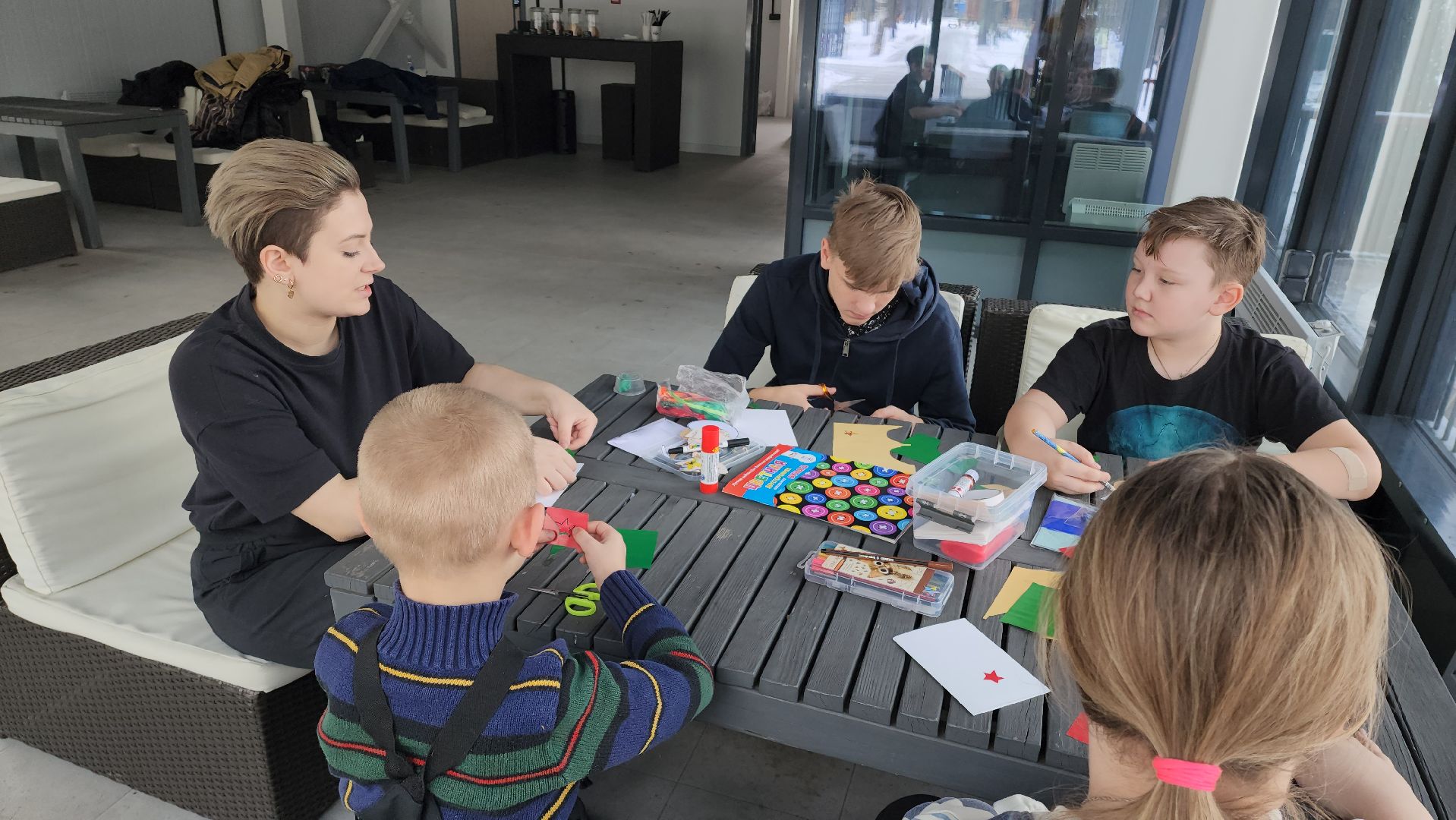 23 февраля, Парк Киово, открытка, вертикалки