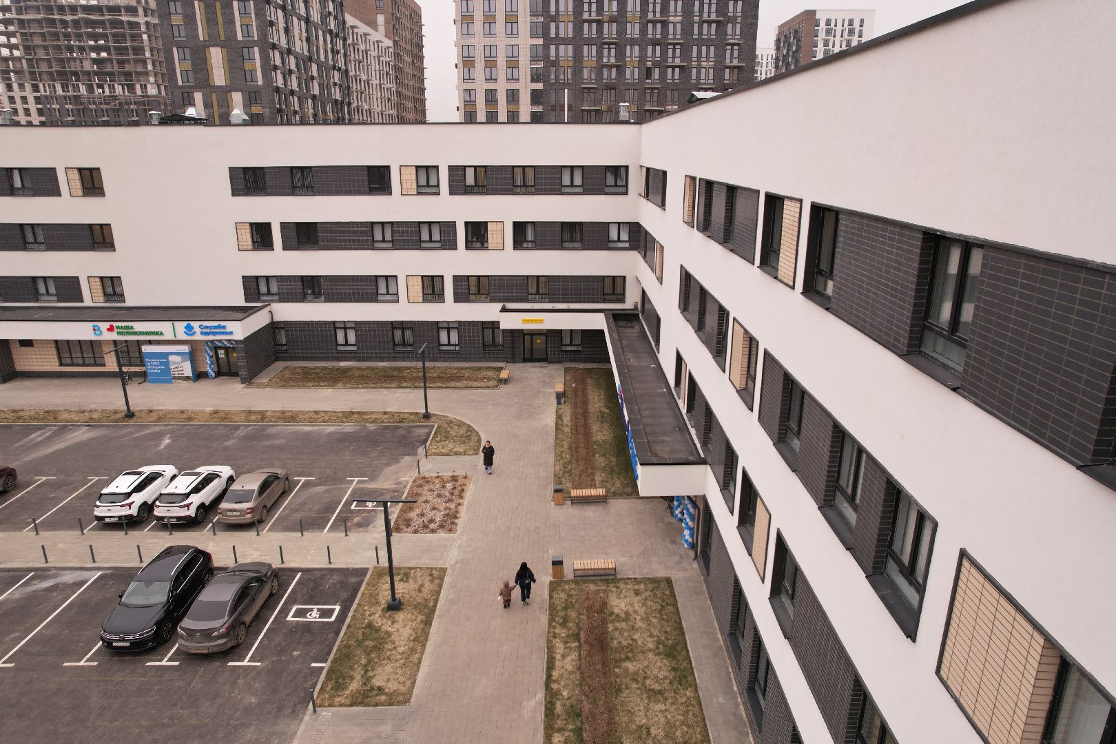 видео с коптера, ленинский городской округ, мисайлово, медицина, жк пригород лесное,