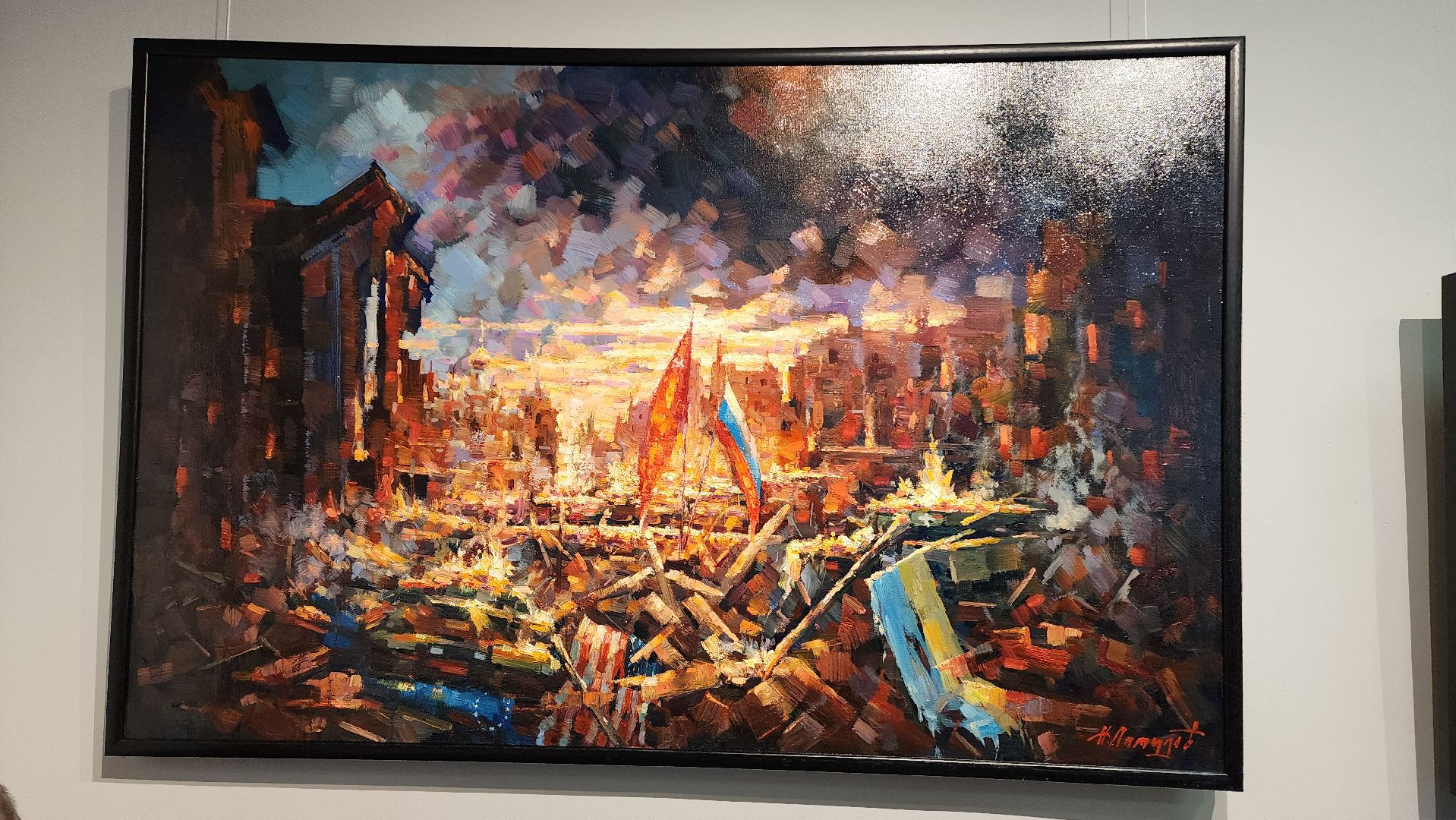 день защитника отечества, донбасс, Лобня, Выставка, Картины, вертикалки,