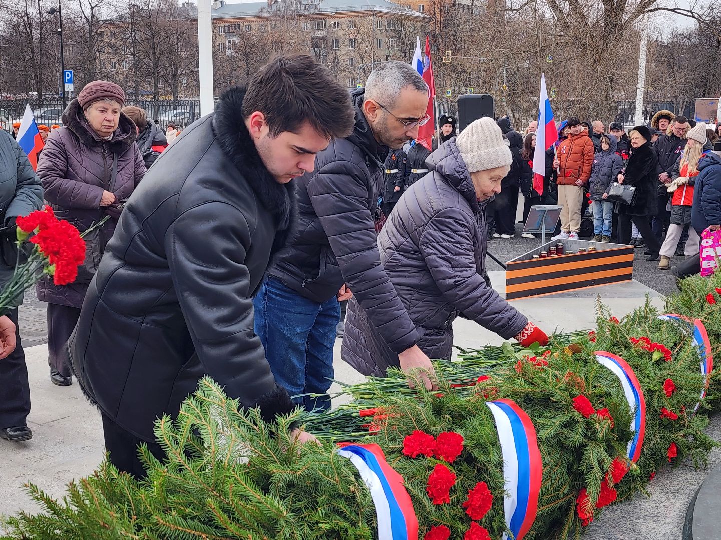 вертикалка, мытищи, митинг, день защитника отечества, память, великая отечественная война,