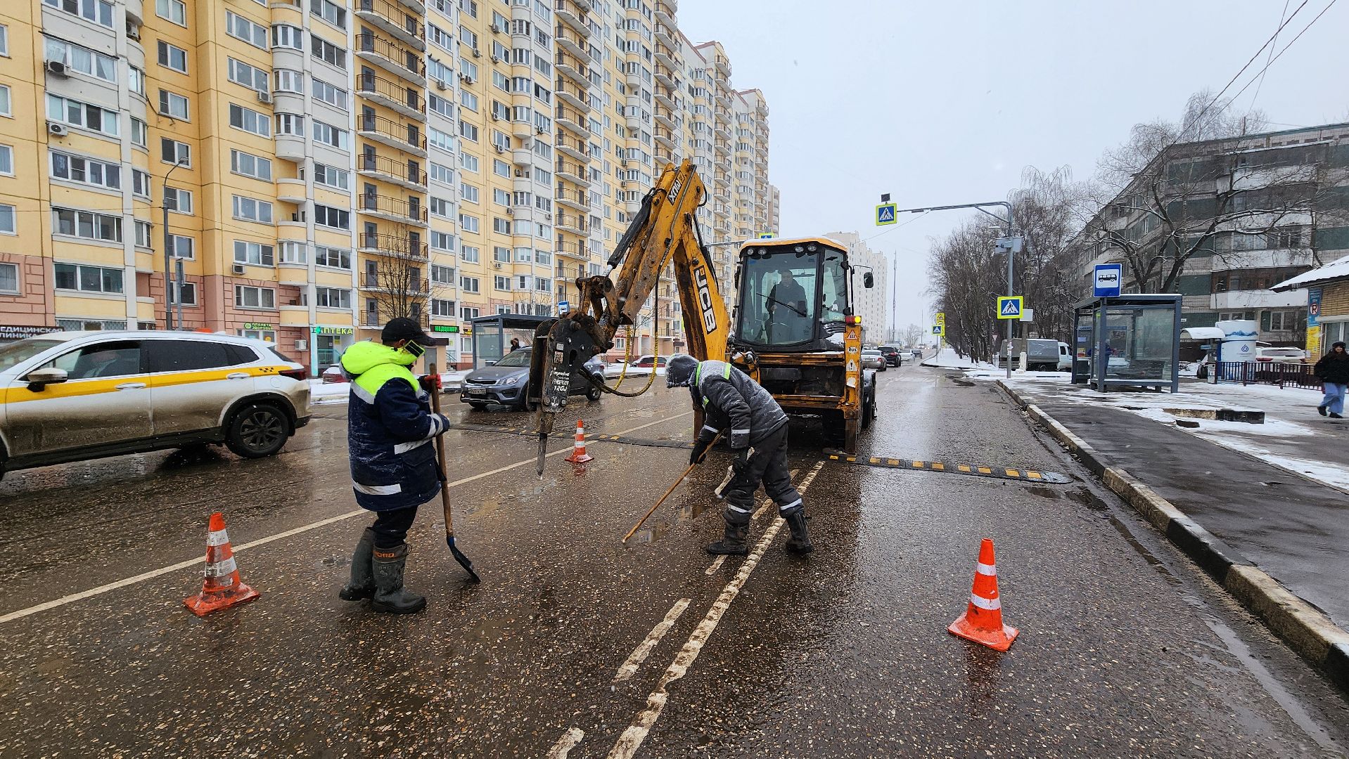 солнечногорск, вертикалки, улица ухова, ямочный ремонт,