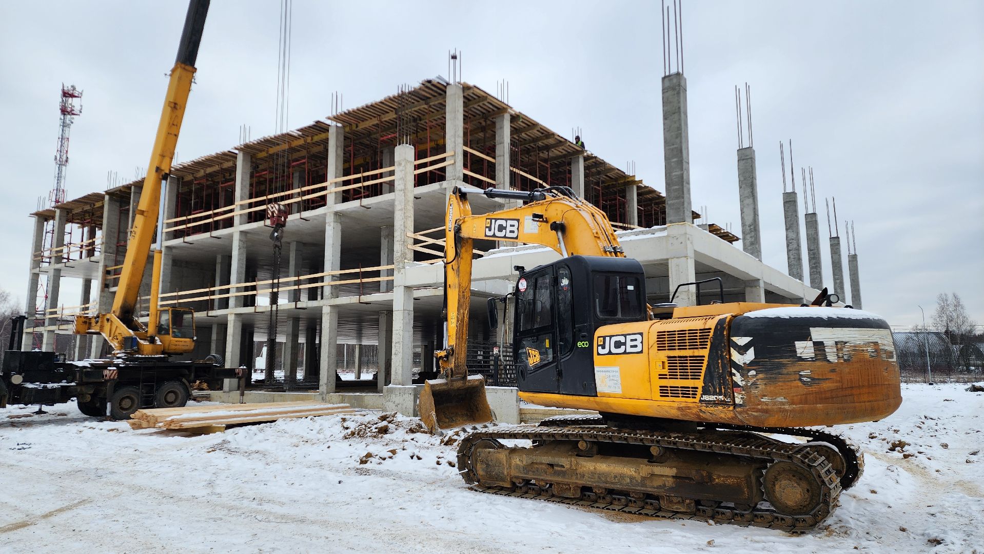 Бронницы, Строительство, вертикалки, Строительство центра обслуживания грузового транспорта,