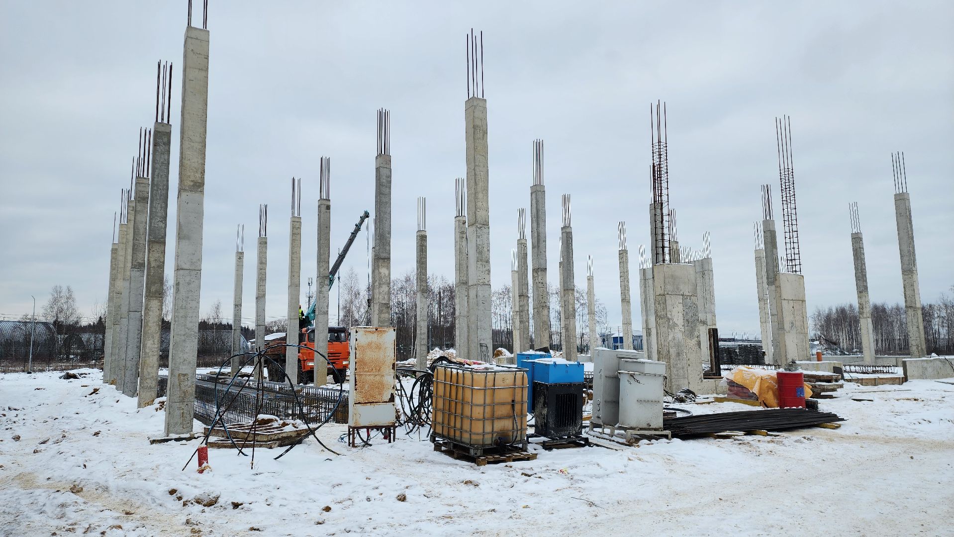 Бронницы, Строительство, вертикалки, Строительство центра обслуживания грузового транспорта,