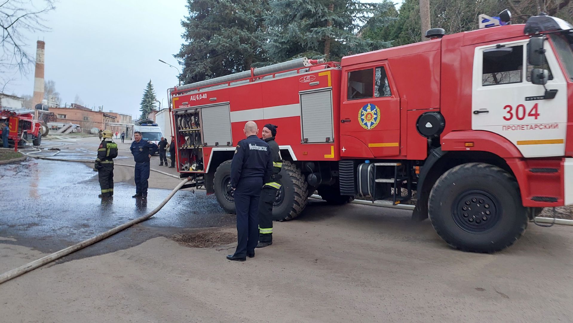 чп, пожар, мчс, пожарные, серпухов, бумажная фабрика,