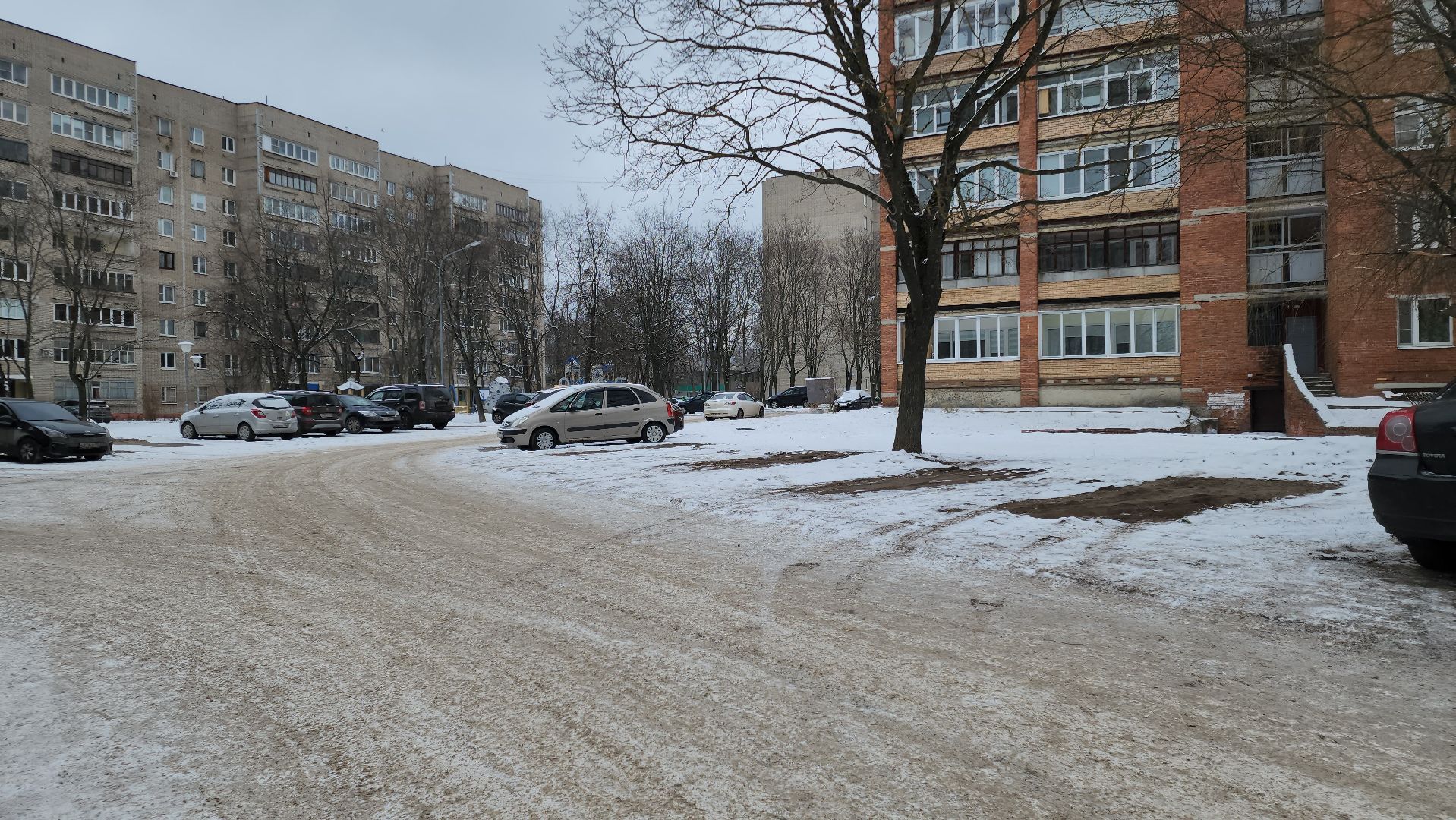 Черноголовка, Благоустройство двора, Парковки, вертикалки,