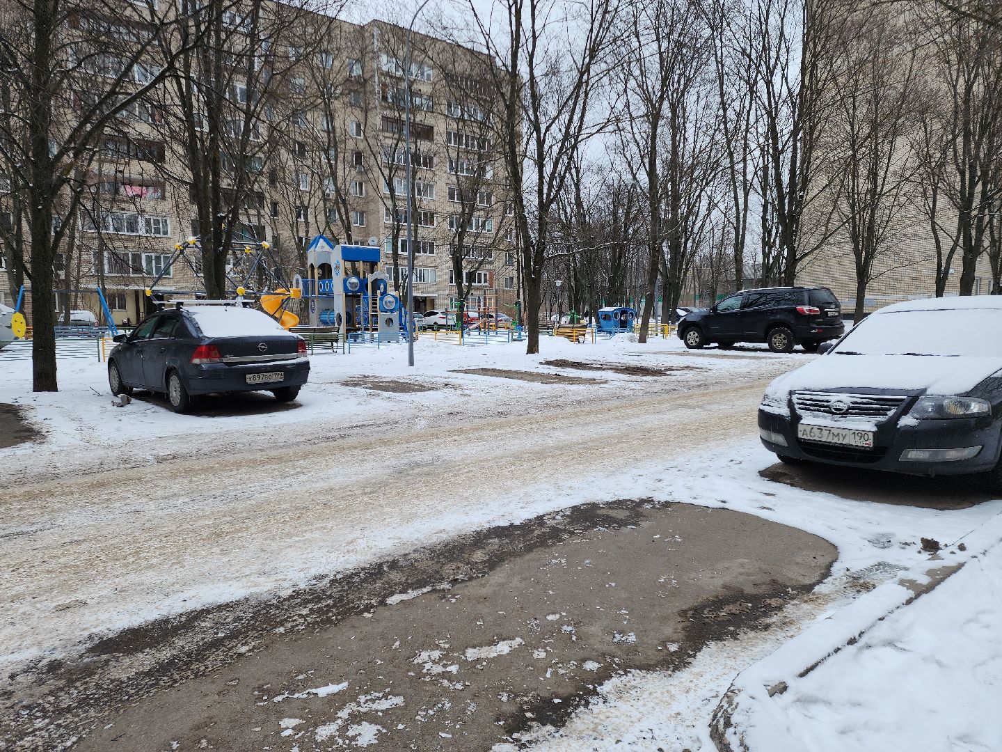 Черноголовка, Благоустройство двора, Парковки, вертикалки,