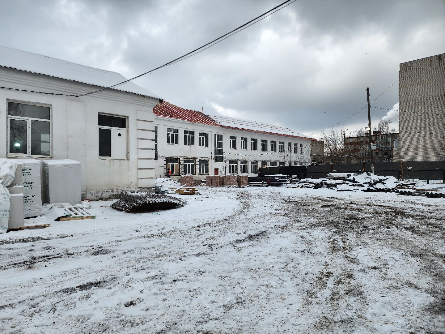 строительство, капитальный ремонт, школа, шатура, вертикалки,