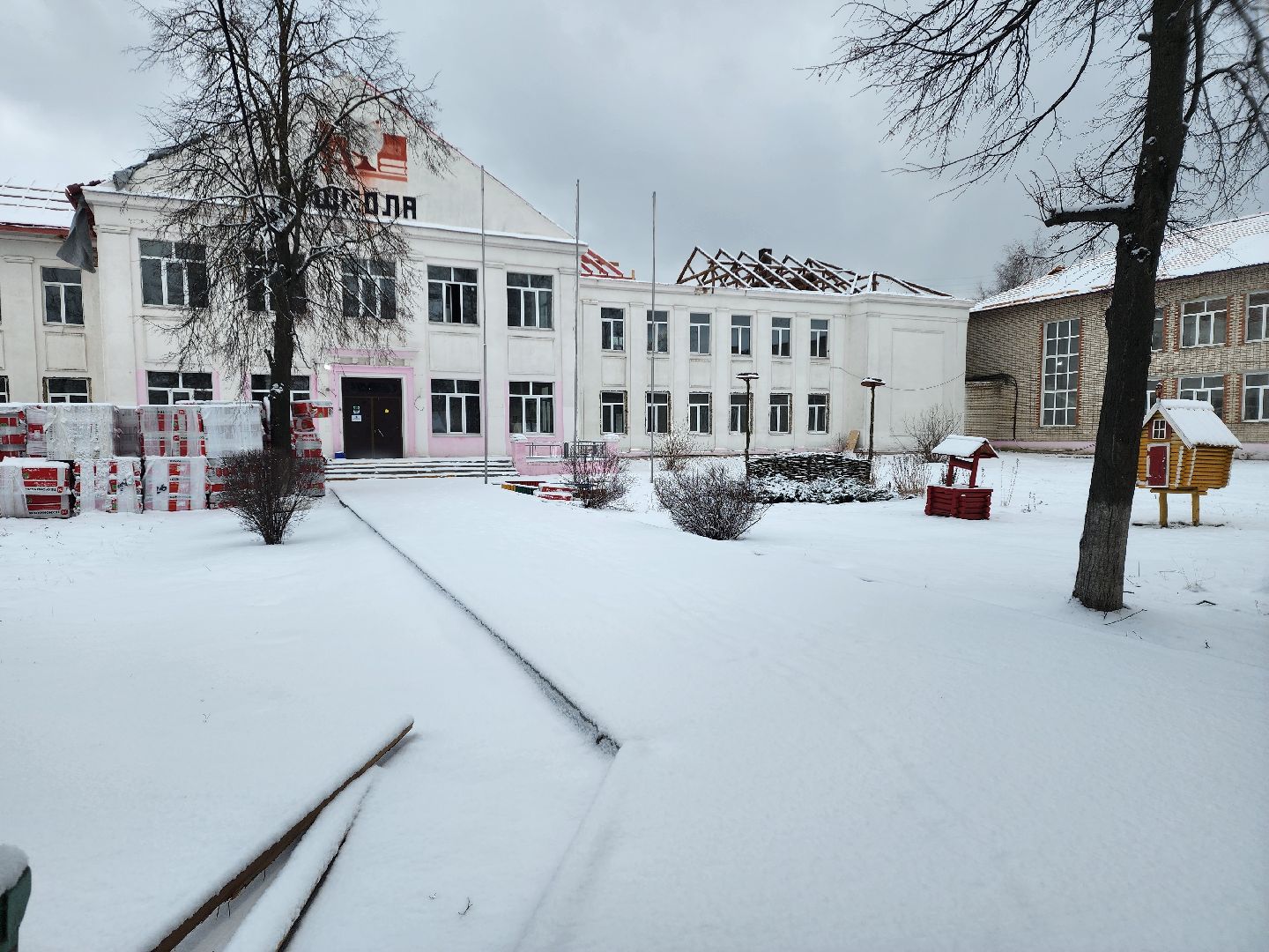 строительство, капитальный ремонт, школа, шатура, вертикалки,