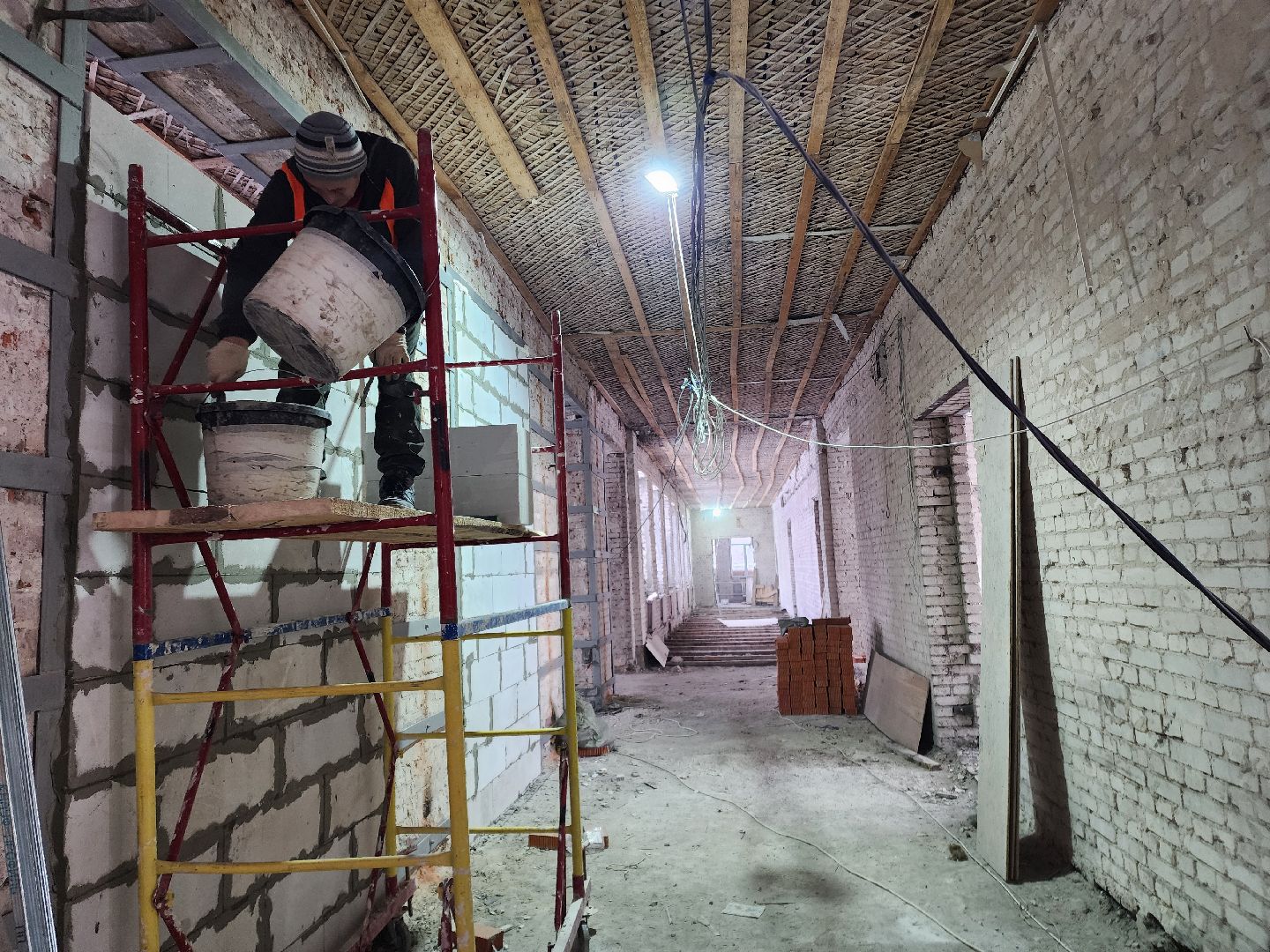 строительство, капитальный ремонт, школа, шатура, вертикалки,