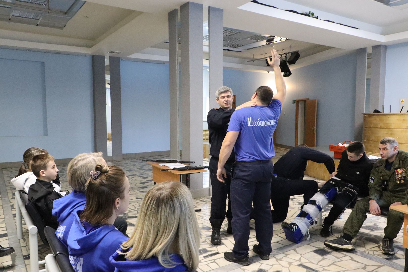 серебряные пруды, юнармейцы, клуб патриот, тактическая медицина, военная подготовка, день защитников отечества,