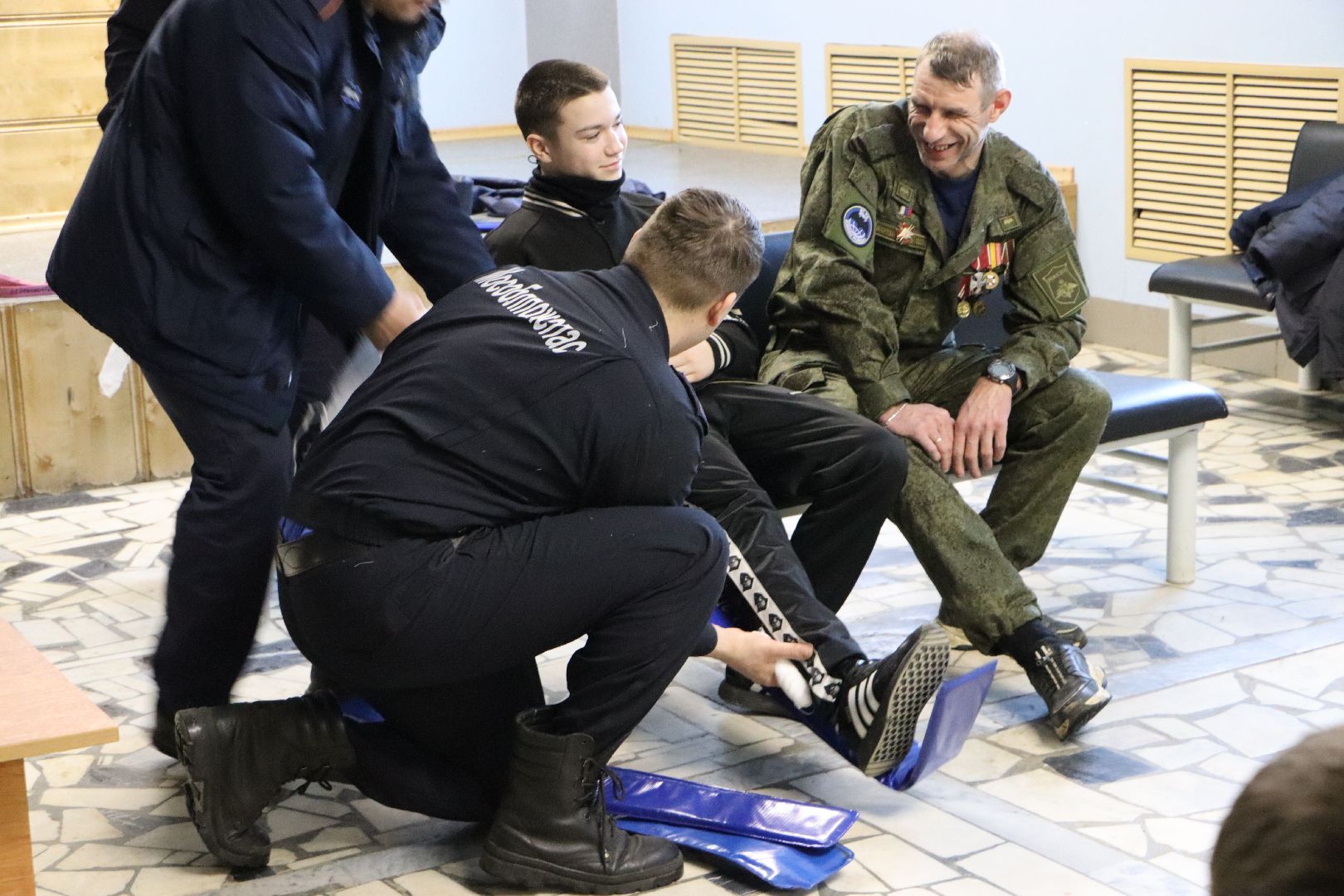 серебряные пруды, юнармейцы, клуб патриот, тактическая медицина, военная подготовка, день защитников отечества,