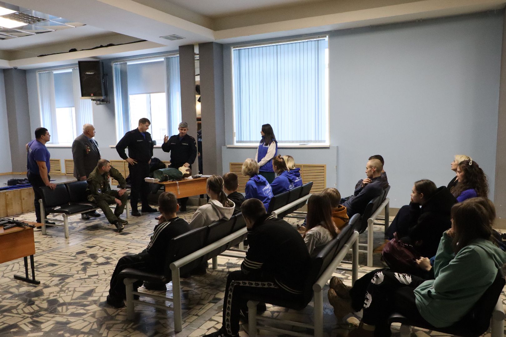 серебряные пруды, юнармейцы, клуб патриот, тактическая медицина, военная подготовка, день защитников отечества,