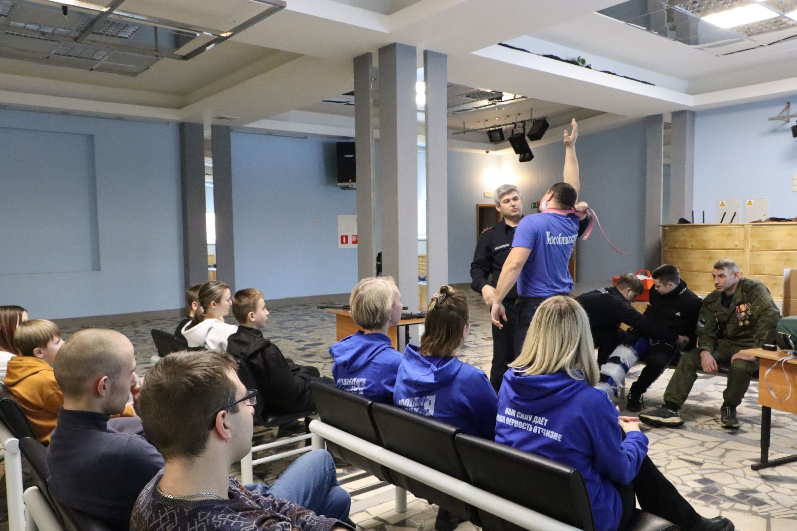 серебряные пруды, юнармейцы, клуб патриот, тактическая медицина, военная подготовка, день защитников отечества,