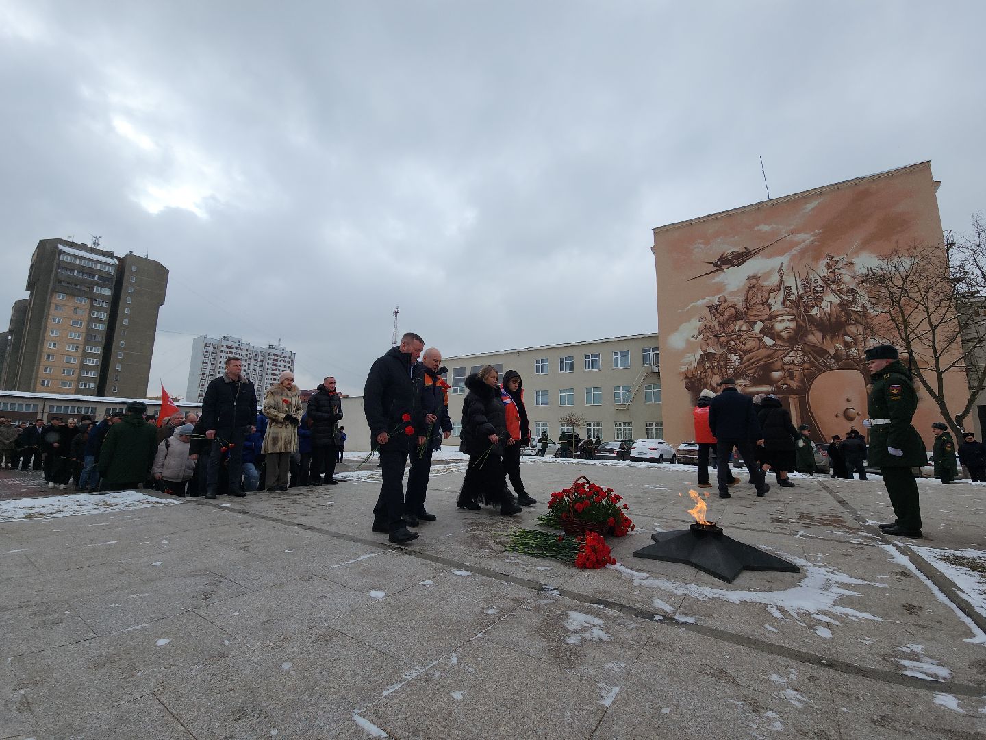 серпухов, подмосковье, возложение цветов, день защитника отечества,