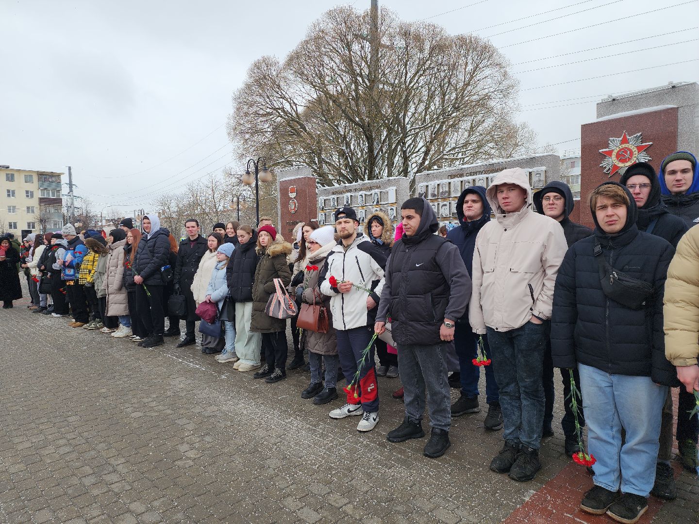 серпухов, подмосковье, возложение цветов, день защитника отечества,