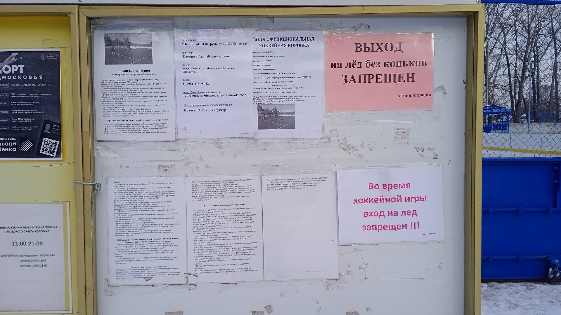 Коломна, катание на коньках, каток,