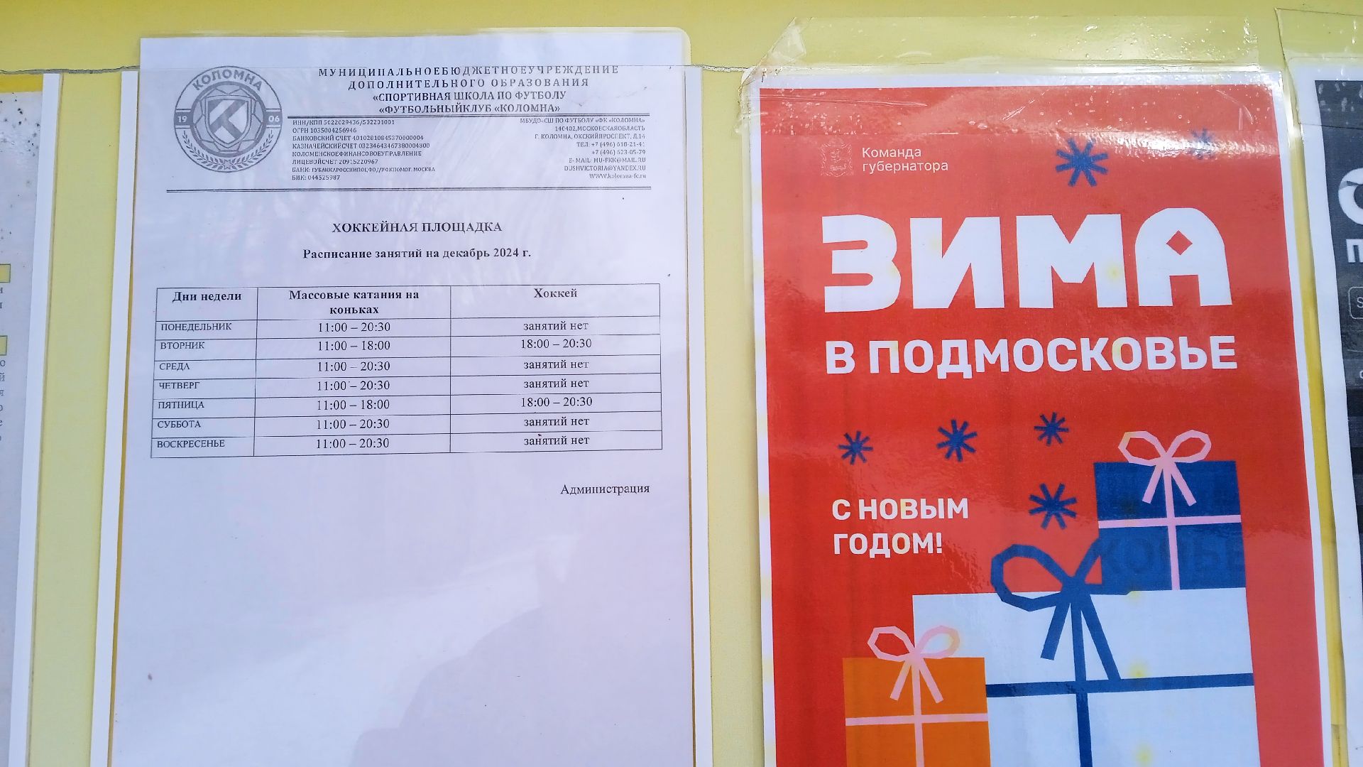 Коломна, катание на коньках, каток,