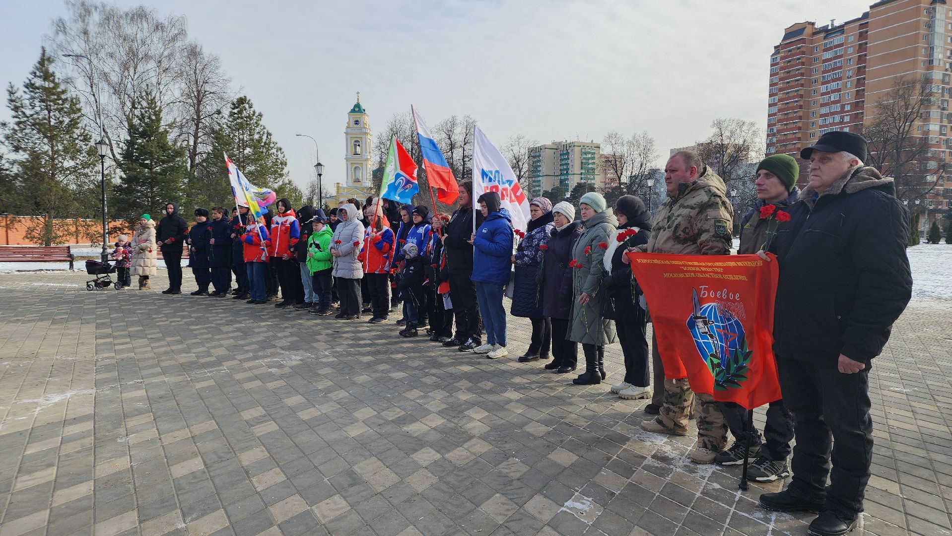 волонтеры, молодежь, День защитника Отечества, Лосино-Петровский,