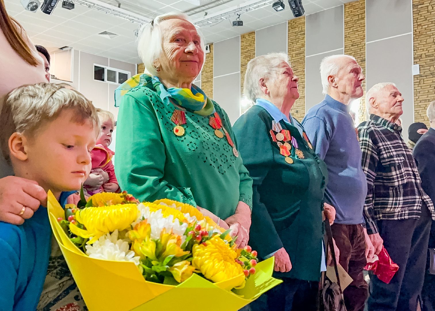 Клин, общество, ветераны, ВОВ, 80 лет победе, медали, вертикалки,