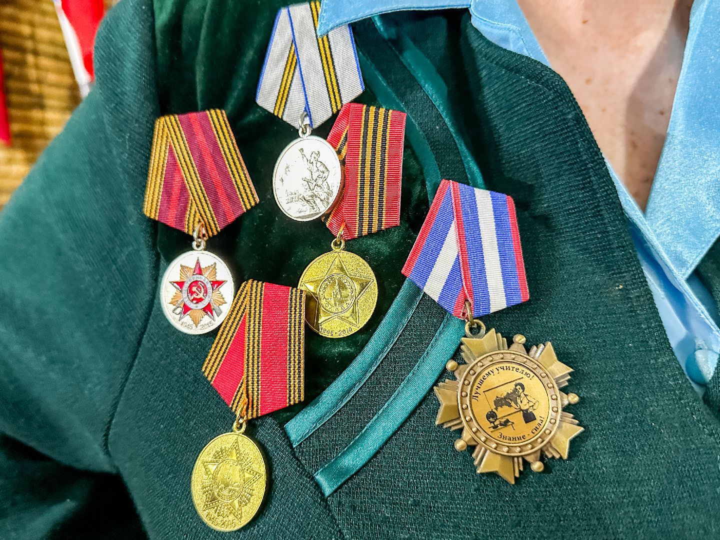 Клин, общество, ветераны, ВОВ, 80 лет победе, медали, вертикалки,