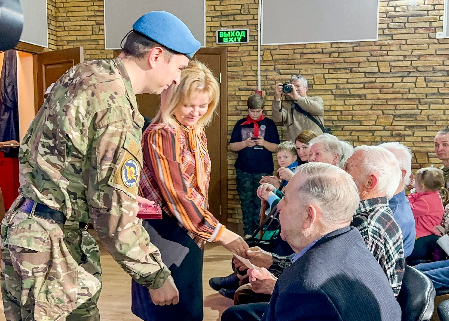 Клин, общество, ветераны, ВОВ, 80 лет победе, медали, вертикалки,