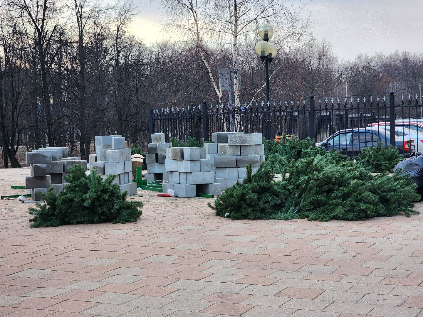 новый год, елки, благоустройство,