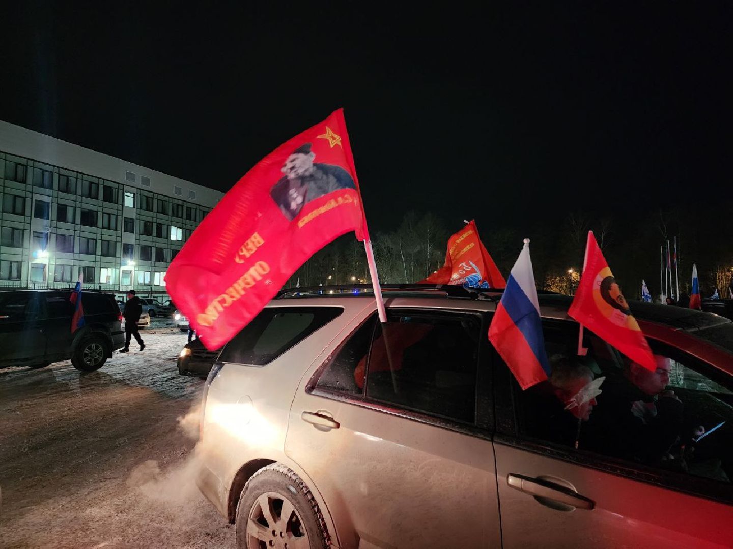 солнечногорск, автопробег, жители, победа, автомобили, вертикалка,